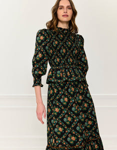 Pink City Prints Vintage Trellis Isabel Top