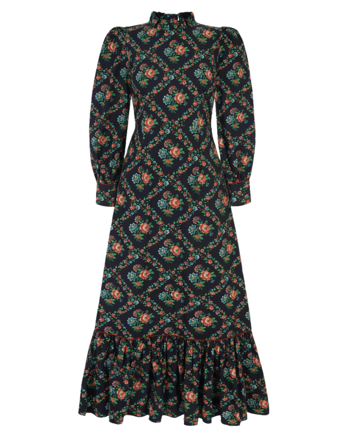 Pink City Prints Vintage Trellis Petworth Dress