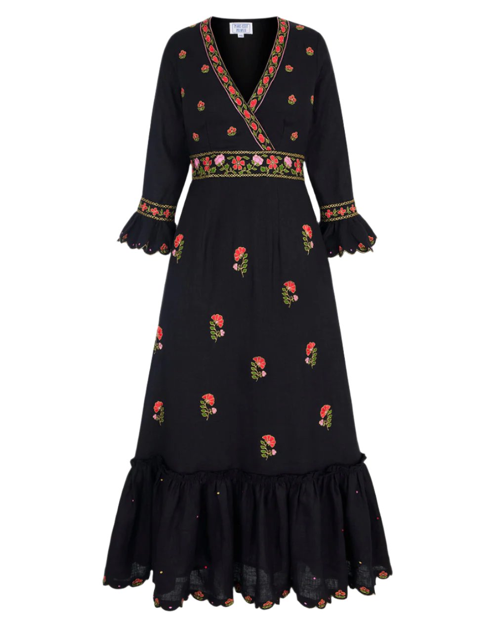 Pink City Prints Zaari Embroidery Anya Dress