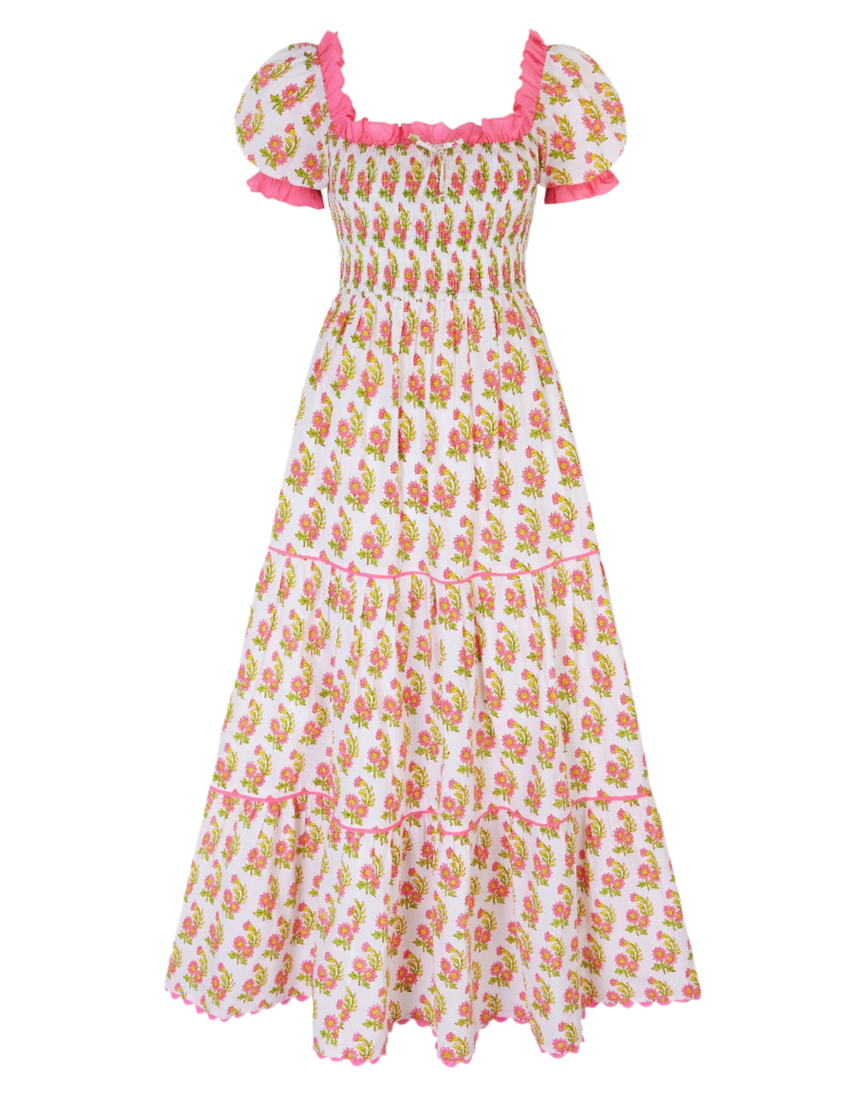 Pink City Prints Zesty Daisy Palermo Dress