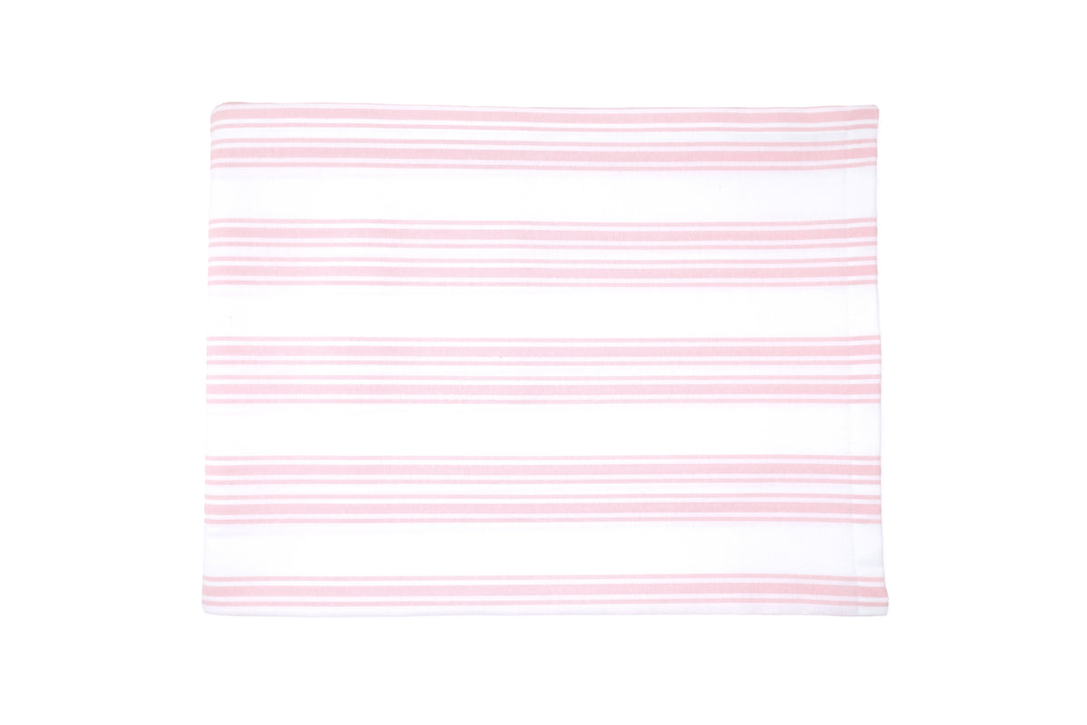 Pink Stripe Cotton Tablecloth