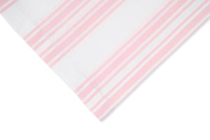 Pink Stripe Cotton Tablecloth, Set of 2