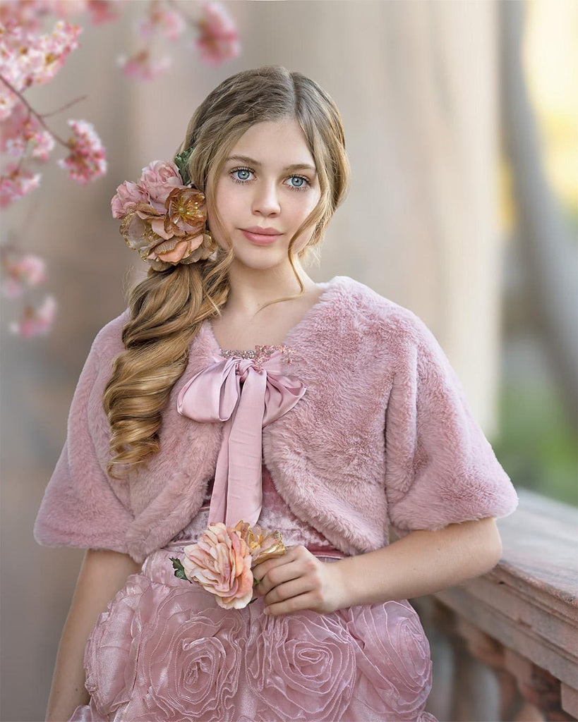 Pink Faux Fur Bolero | Over The Moon Pink Faux Fur Bolero | Over The Moon