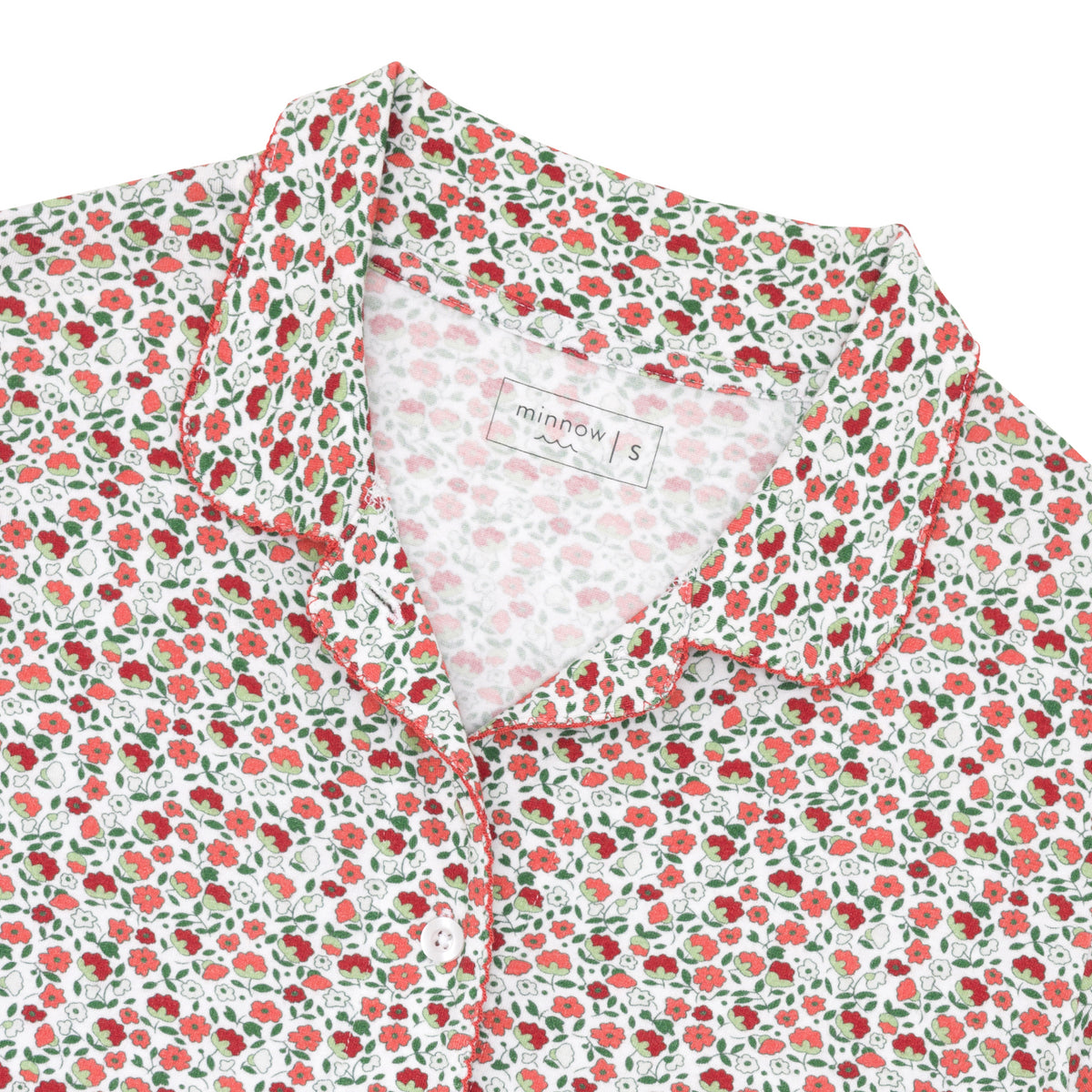 Women’s Rosebud Long Sleeve Collared Pj Set