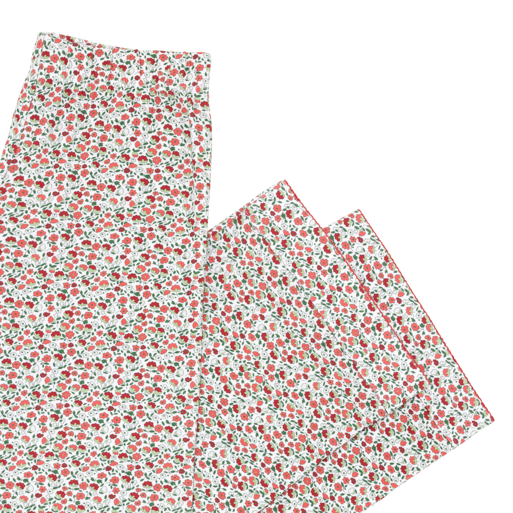 Women’s Rosebud Long Sleeve Collared Pj Set
