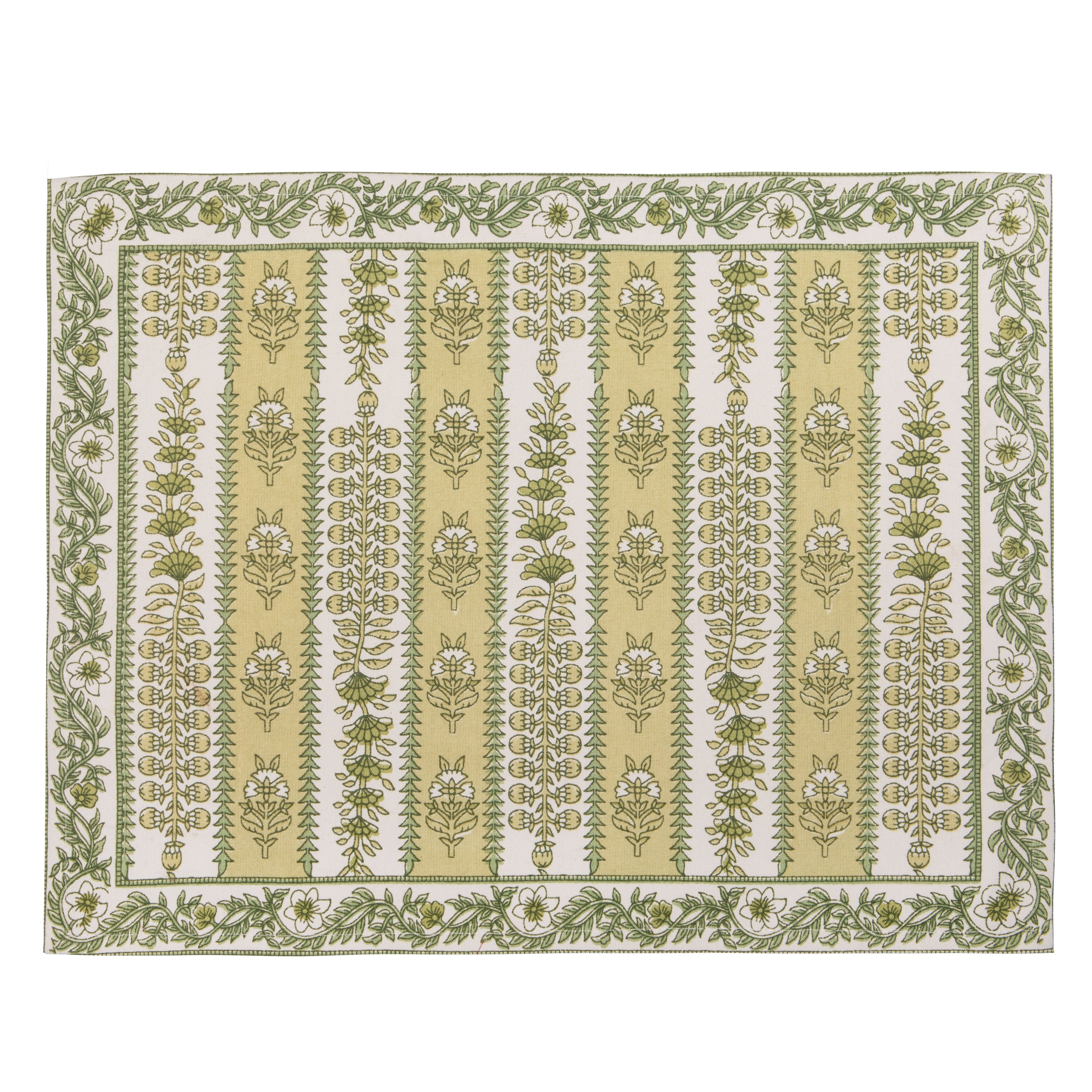 Provence Avignon Mats in Pistache, Set of 6