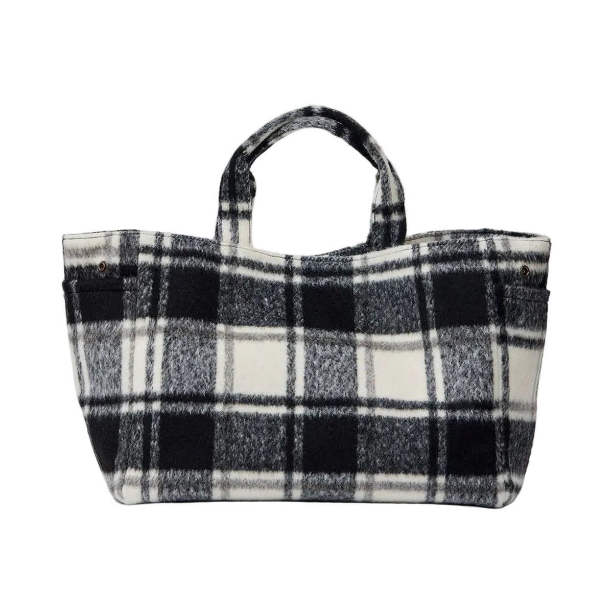 Plaid Airplane Tote