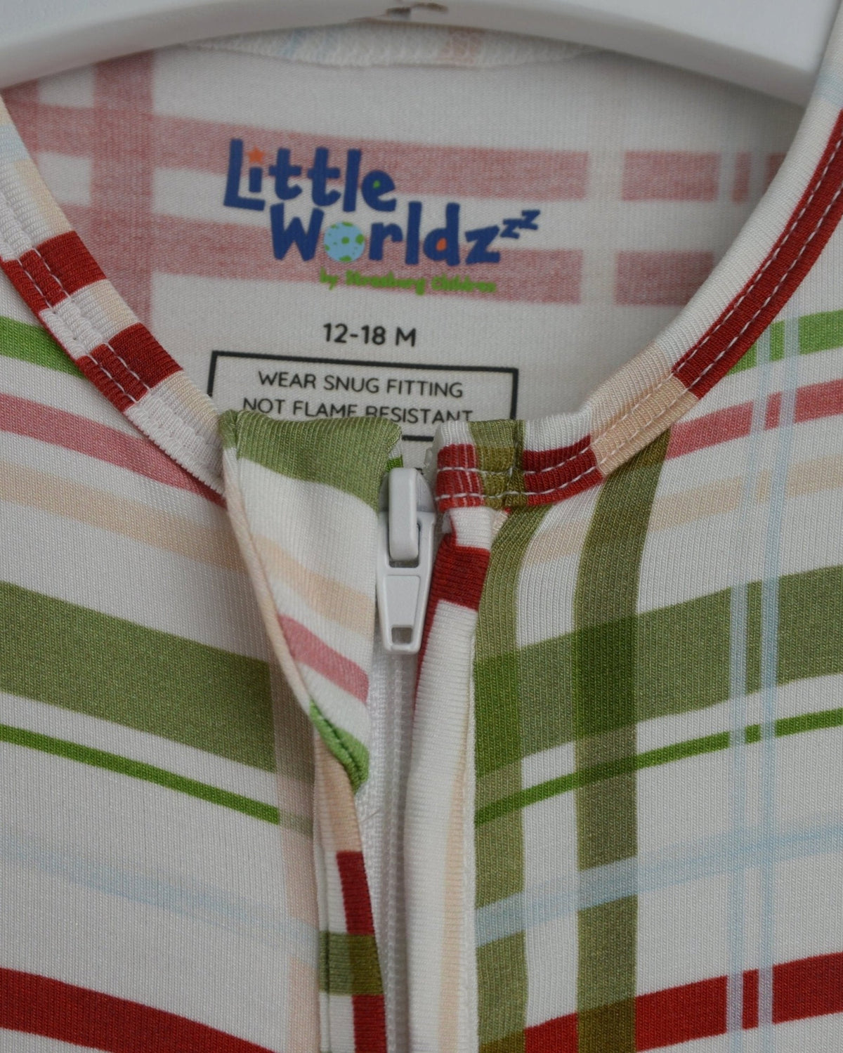 Plaid Bamboo Romper Pajamas, Soft bamboo pajamas kids, toddler pjs