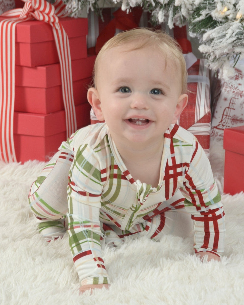 Christmas Footie Pajamas, Bamboo Zippy Pajamas, Baby PJ