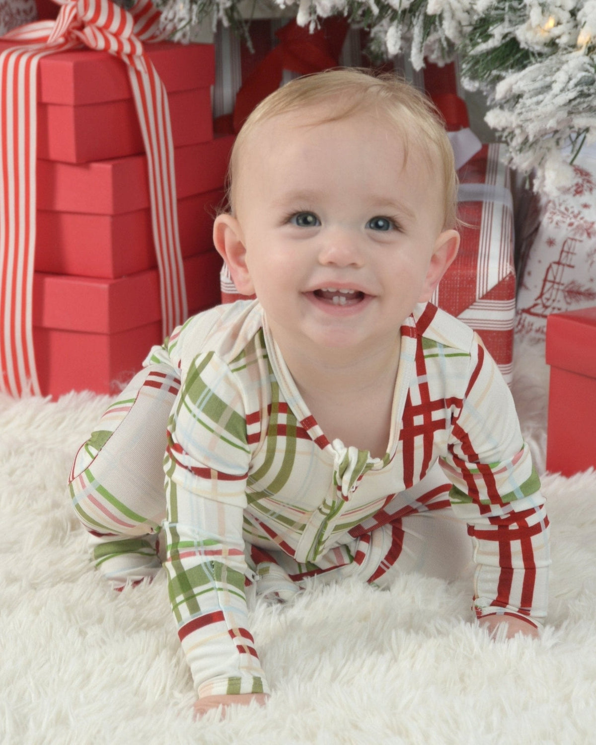 Christmas Footie Pajamas, Bamboo Zippy Pajamas, Baby PJ