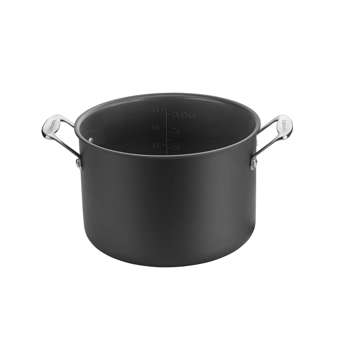Chef's Classic™ Nonstick Hard Anodized 8 Quart Stockpot in Black