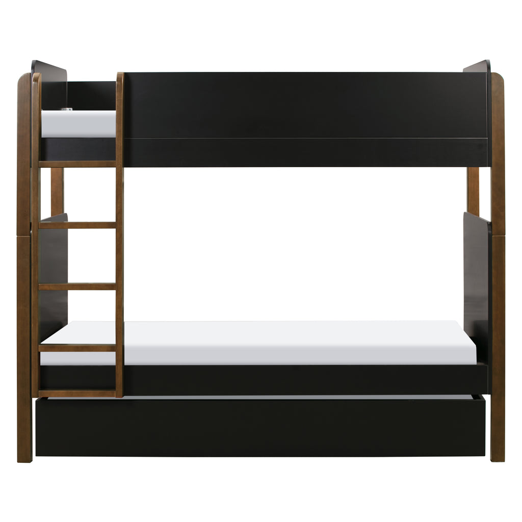 TipToe Bunk Bed in Black&Natural Walnut