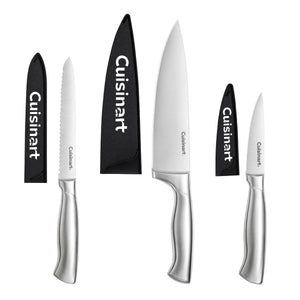 3-Piece Stainless Steel Knife Set in Stainless Steel