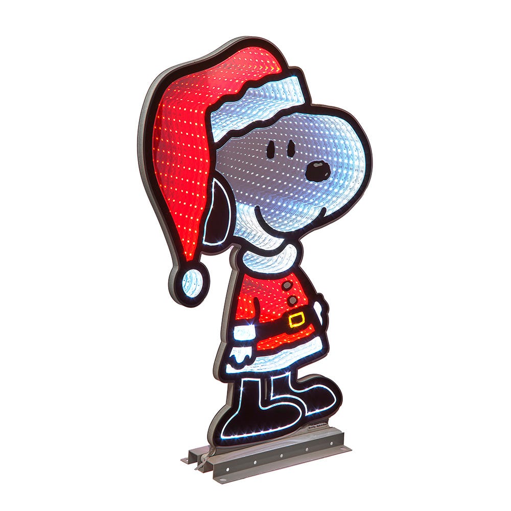 Peanuts© Santa Snoopy Outdoor Infinity Light