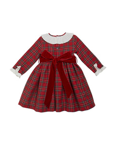 Pompadour Dress in Red Tartan