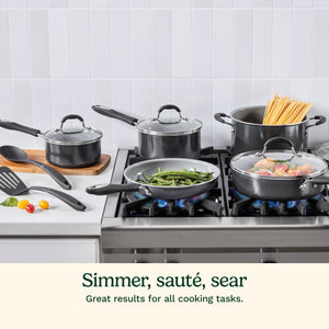 11-Piece Advantage® Ceramic Nonstick Set in Black