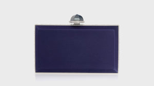 Skylar Satin Handbag in Navy