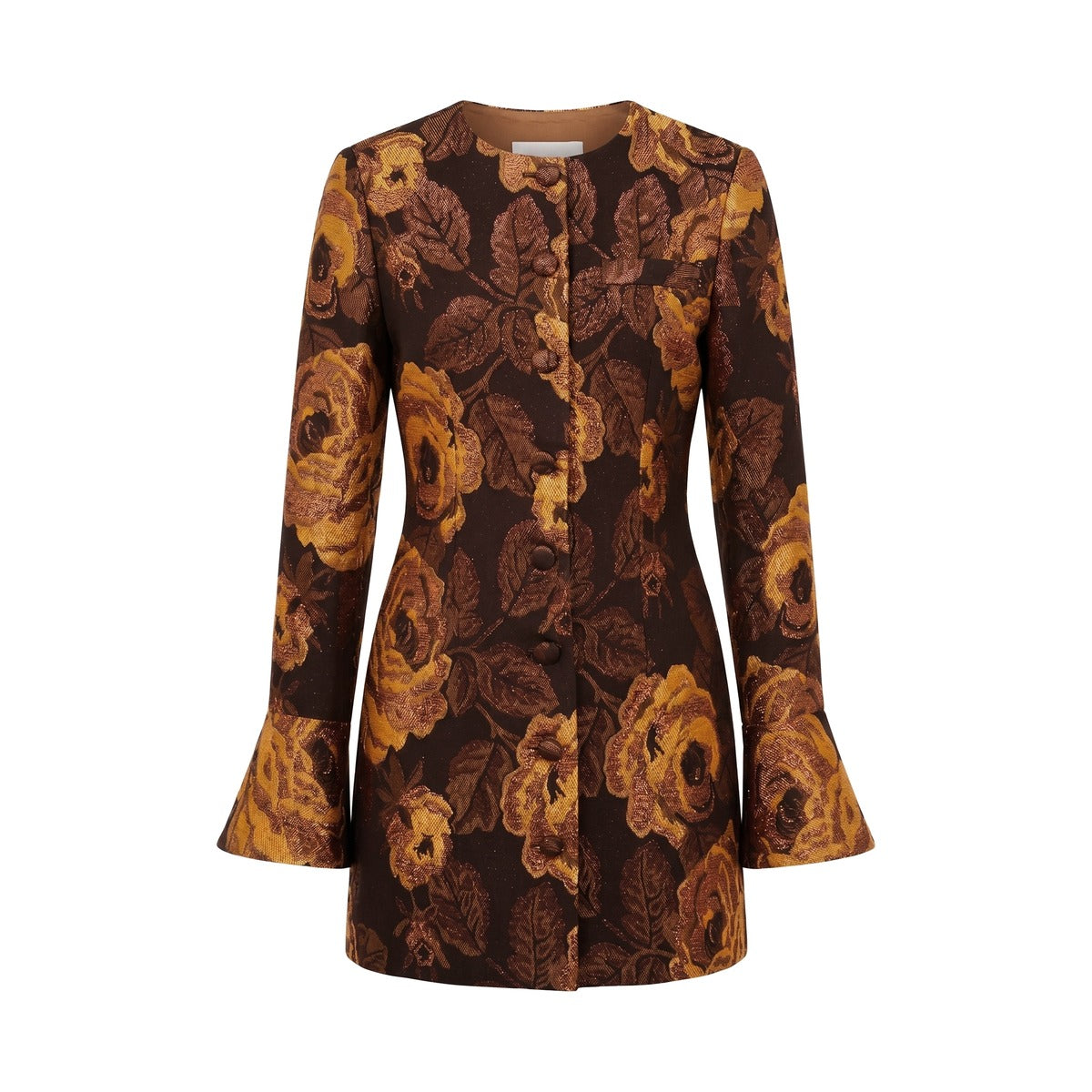 primrose-blazer-dress-in-bronze-floral-brocade