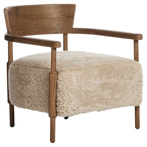 Bennett Beige Shearling Chair