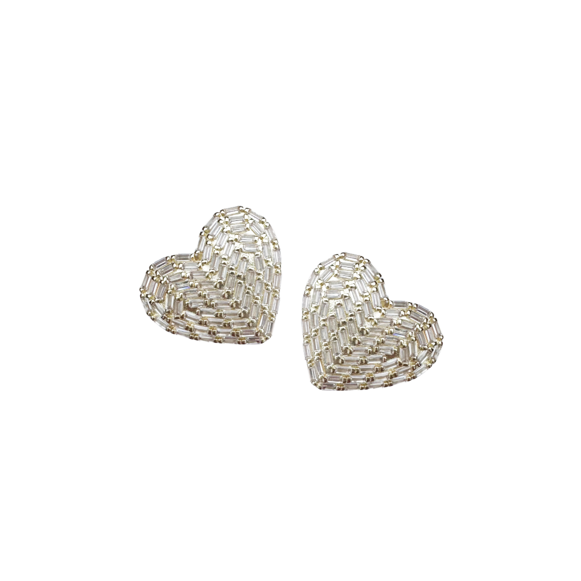 Petite Embellished Cœur Studs