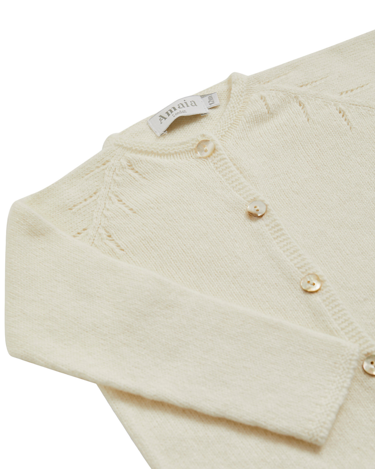 Puce Cardigan in Off White