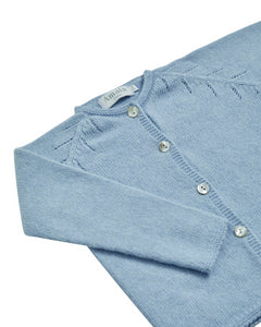 Puce Cardigan in Blue