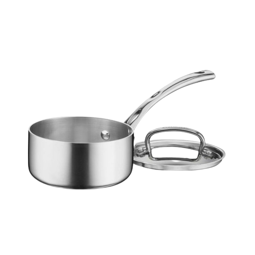 French Classic Collection 1 Quart Saucepan with Cover in Stainless Steel
