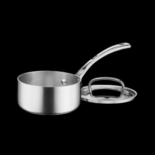 French Classic Collection 1 Quart Saucepan with Cover in Stainless Steel