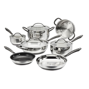 Radiant Pro Stainless with Brushed Titanium Finish 11-Piece Set in Stainless Steel