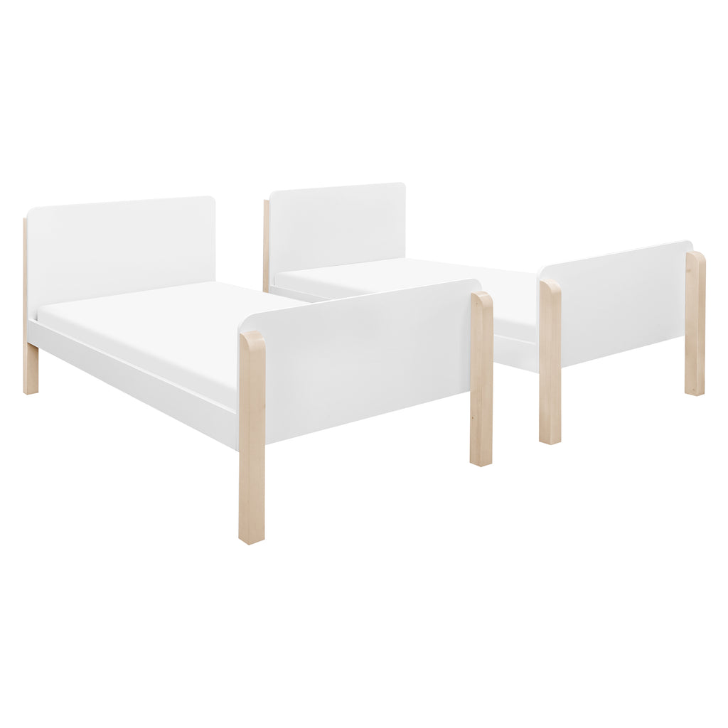 TipToe Bunk Bed in White & Washed Natural
