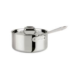 D3 Stainless 3-Ply Bonded Cookware, Sauce Pan with Lid, 3 quart