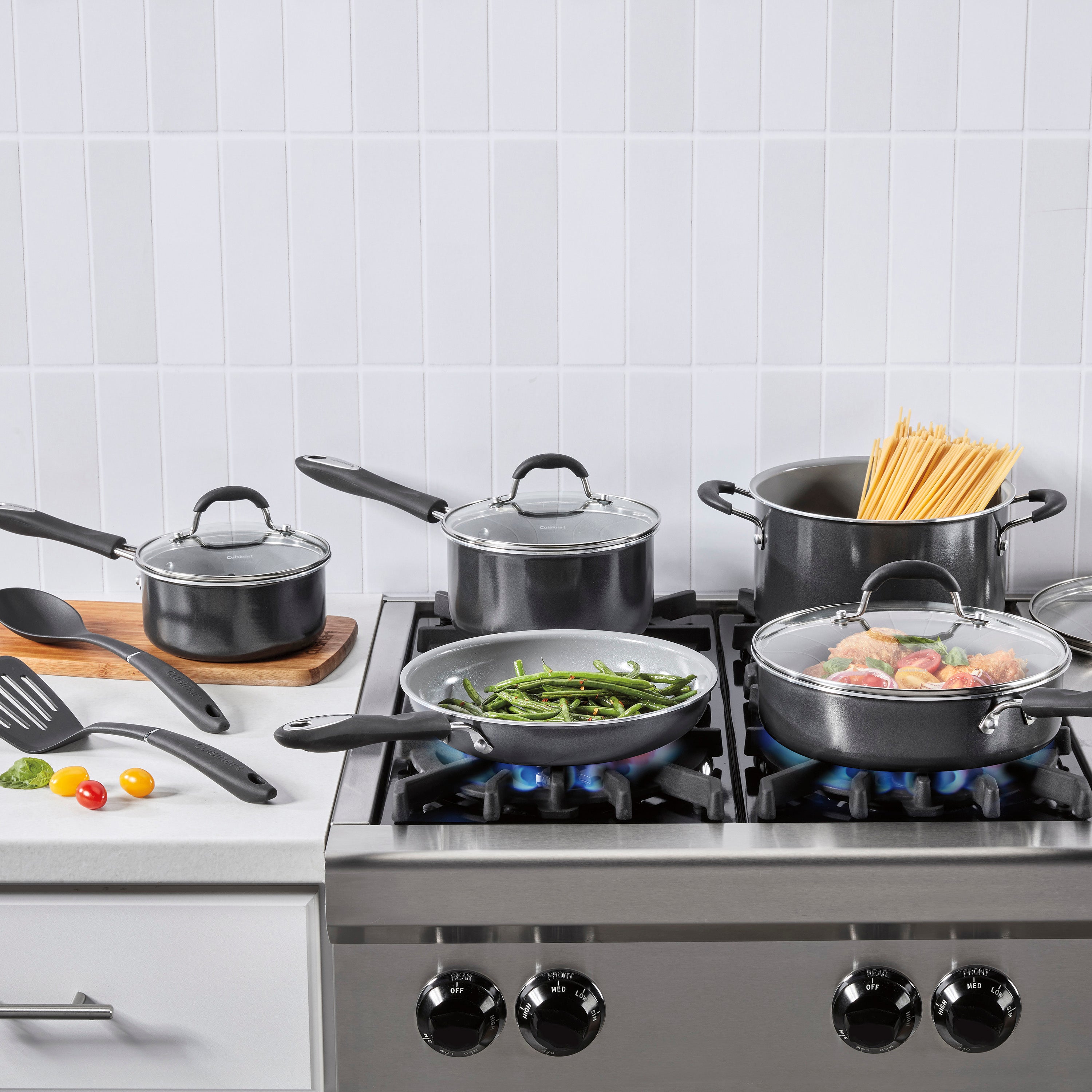 11-Piece Advantage® Ceramic Nonstick Set in Black