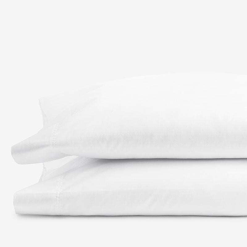 Classic Smooth Bamboo Sateen PIllowcase Set - White, King