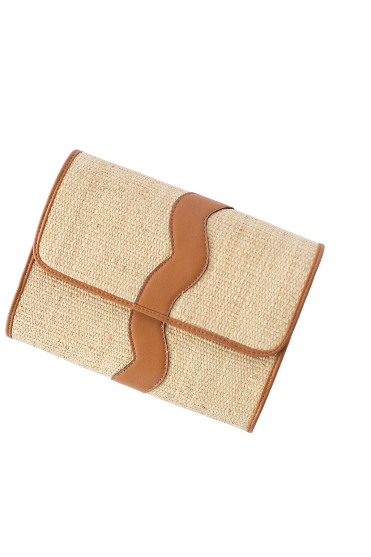 Allie Clutch in Rattan