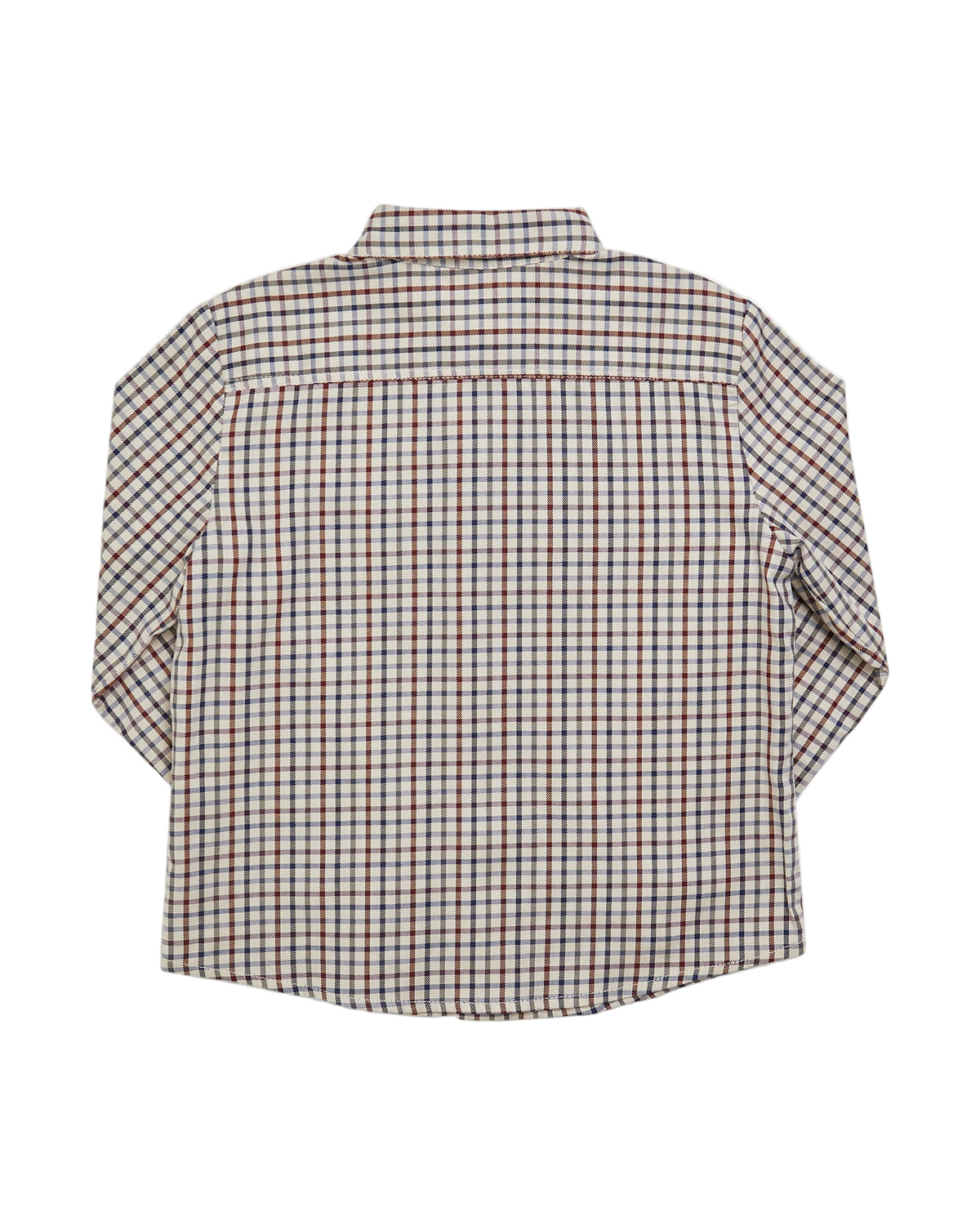 Checkered shirt on a white background