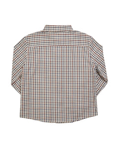 Checkered shirt on a white background