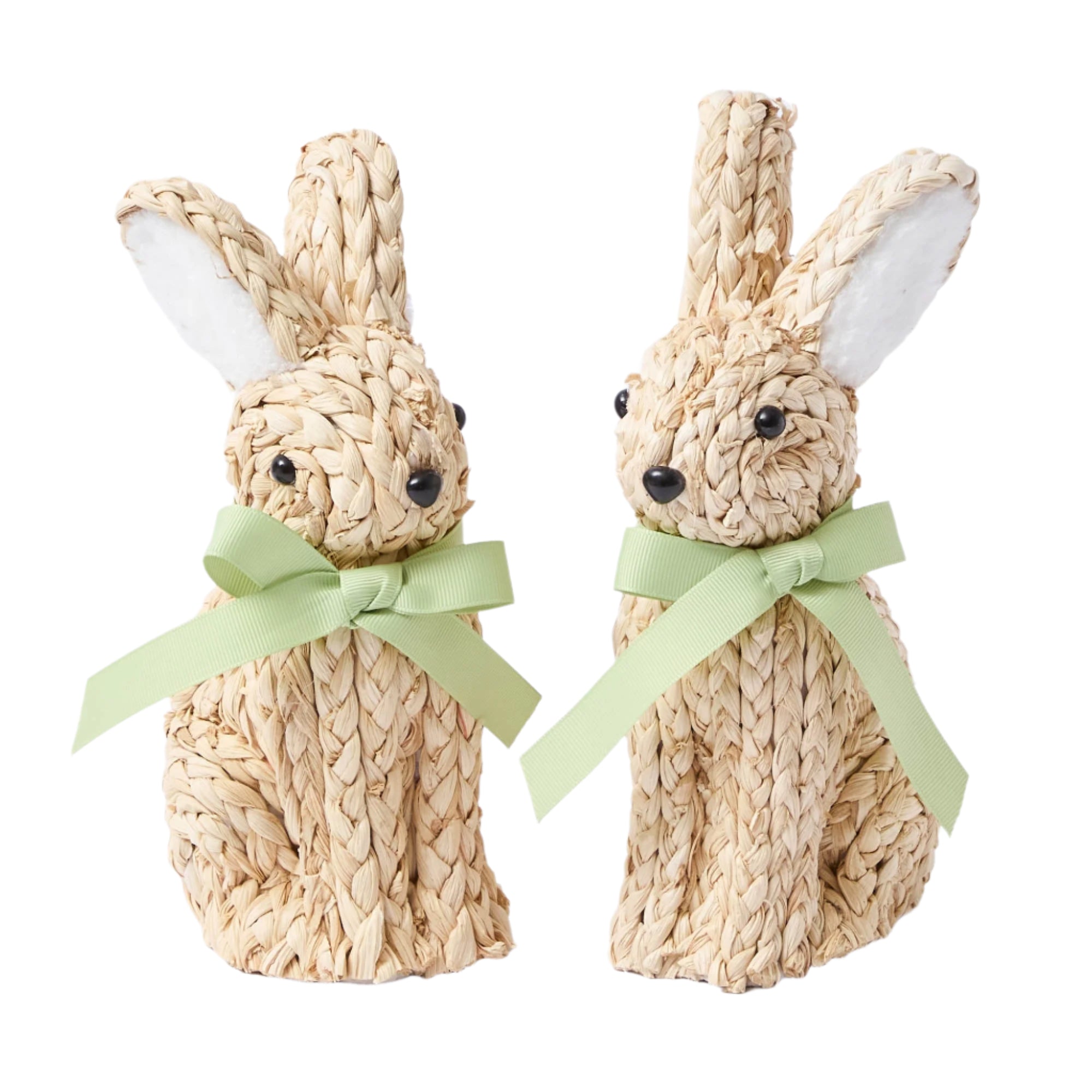 Small Raffia Rabbit, Set of 2