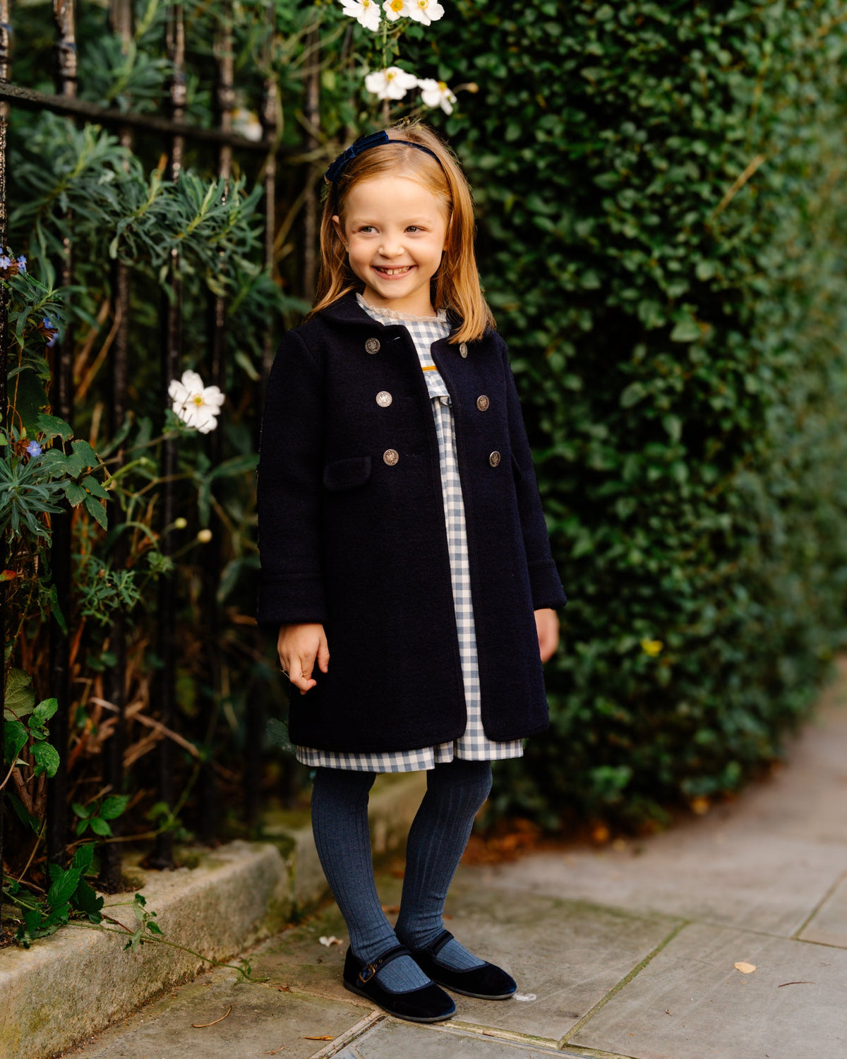 Razorbil Coat Navy worn by Princess Charlotte