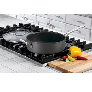 Chef’s Classic® Nonstick Hard Anodized 5.5 Quart Sauté Pan with Cover and Helper Handle