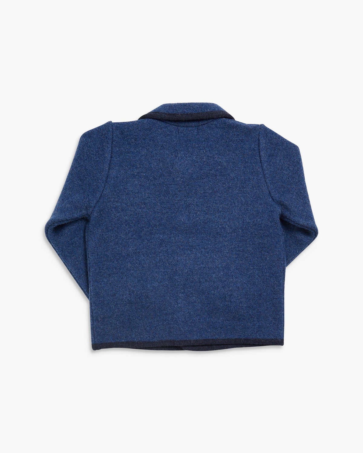 Back of Redwink - Boy Jacket Blue merino wool