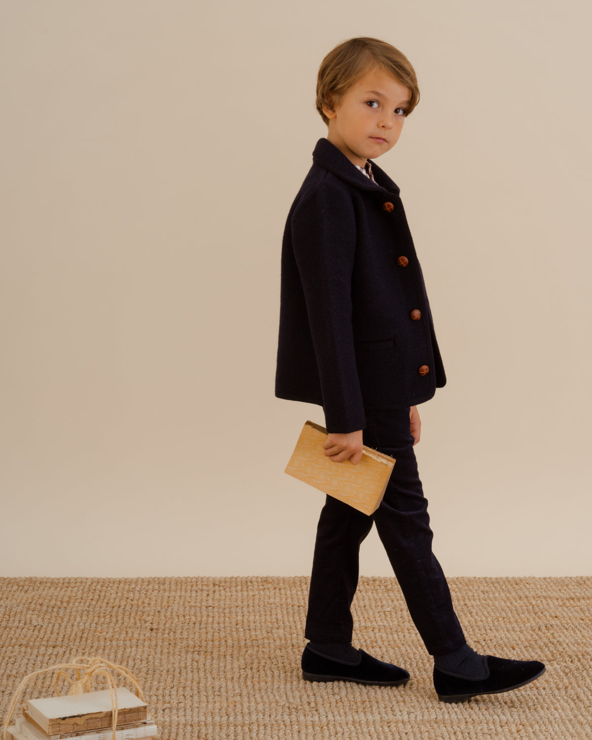 Redwink - Austrian navy blue merino wool jacket boy