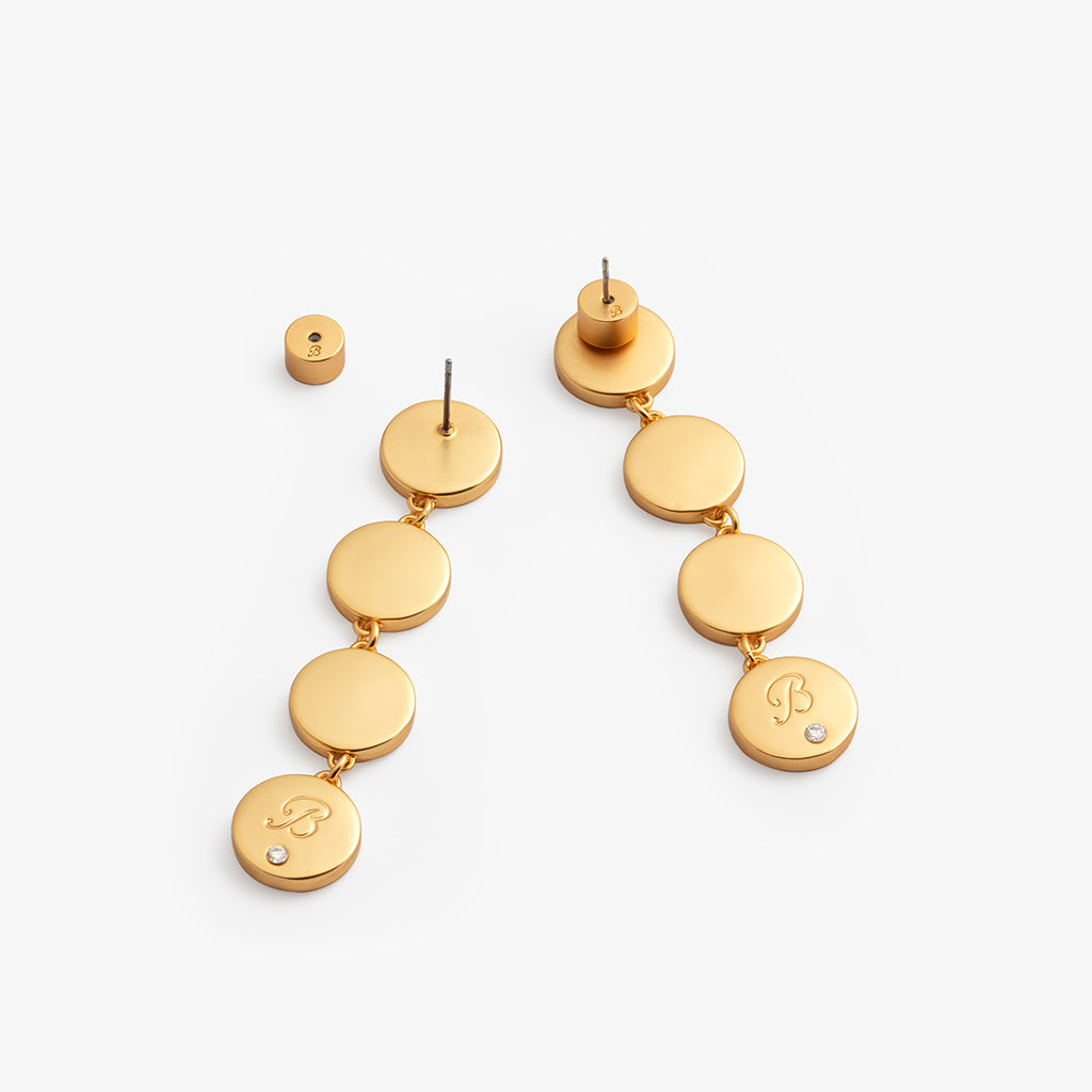 Amy Multi-Bezel Drop Earring
