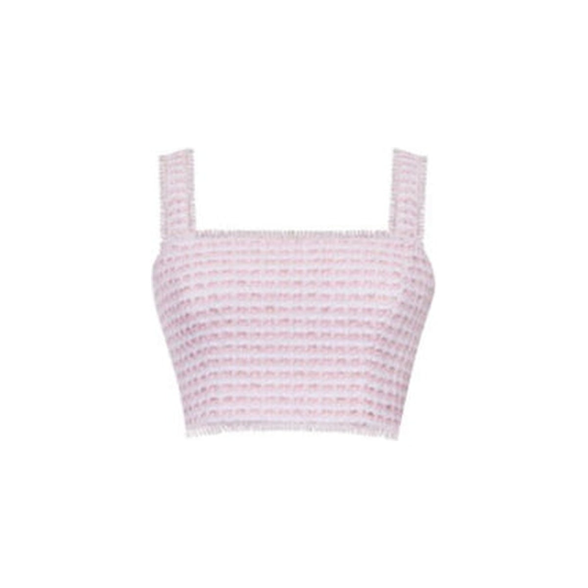 The Remington Top in Pink & White