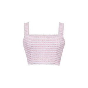 The Remington Top in Pink & White