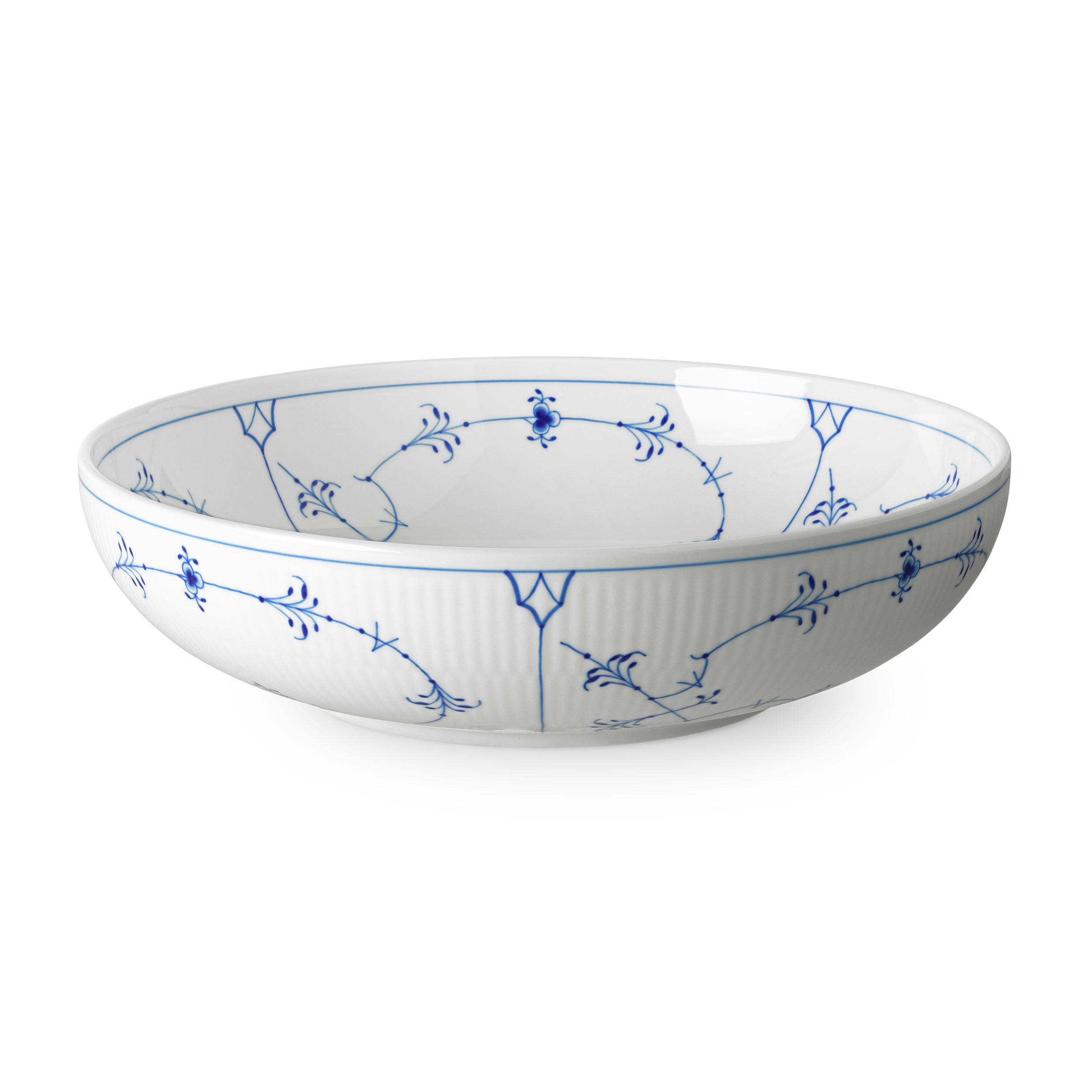 Blue Fluted Plain Bowl, 240 CL