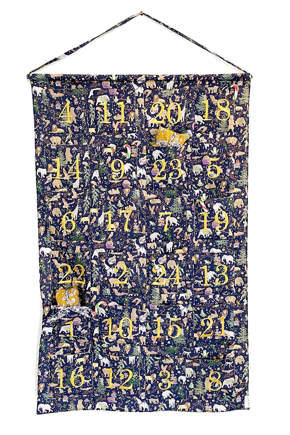 Coco & Wolf Reusable Advent Calendar made with Liberty Fabric