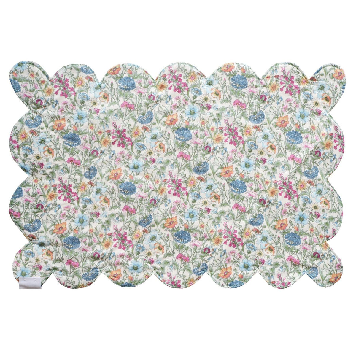 Reversible Scalloped Placemat made with Liberty Fabric DONNA LEIGH - Coco & Wolf