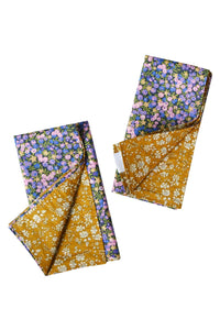 Reversible Stitch Napkin Set made with Liberty Fabric WILTSHIRE STAR & CAPEL - Coco & Wolf