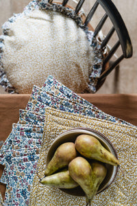 Reversible Stitch Placemat made with Liberty Fabric FEATHER MEADOW & ANNABELLA - Coco & Wolf