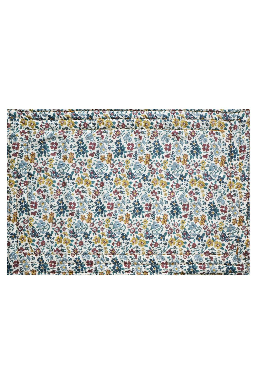 Reversible Stitch Placemat made with Liberty Fabric FEATHER MEADOW & ANNABELLA - Coco & Wolf